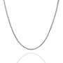 Sterling Silver Close Interlink Necklace 16"