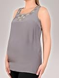 A Pea in the Pod Collection: Sleeveless Beaded Detail Maternity Blouse