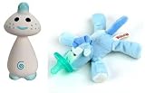31W0nzx%2B4qL. SL160  Chan Pie Gnon Teether (Blue) and Wubbanub Blue Pony with Bonus Dainty Baby Reusable Bag