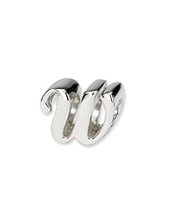 Script Style, Letter W Charm in Silver For 3mm Charm Bracelets