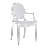 Louis Ghost Dining Chair Set [Set of 4] Colour: Transparent Crystal Clear