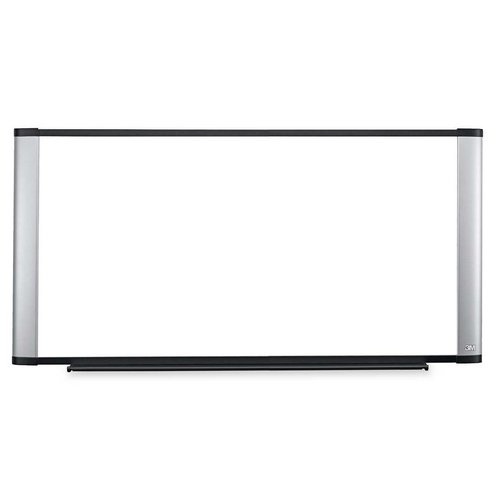 3M Dry Erase Board, Wide Screen Style, Aluminum Frame, Porcelain, 96 Inches x 48 Inches (P9648A)