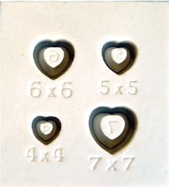 [Heart] small 4-7U1 silicon mold silver accessories stone frame for formwork (japan import)