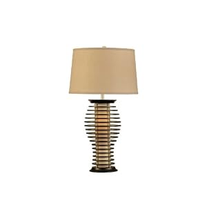 Nova Lighting 10945 Ripas Standing Table Lamp, Small, Dark Brown Wood and Brushed Nickel... by Nova Lighting