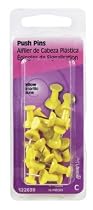 Hillman #122639 16PK Yellow Push Pin