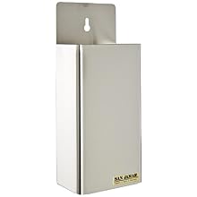 San Jamar B4300 Stainless Steel Bottle Cap Catcher, 5-3/8" Width x 13-1/8" Height x 3-1/4" Depth