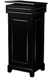 Lift-top Wastebin/hamper 34h Black