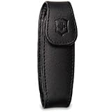 Medium Black Leather Clip Pouc