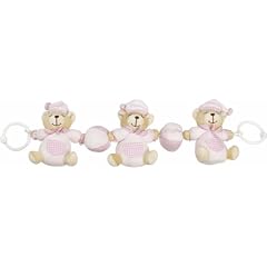 Playshoes 305088 Wagenkette B�r in rosa, passend f�r alle Kinderwagen, L�nge circa 58 cm