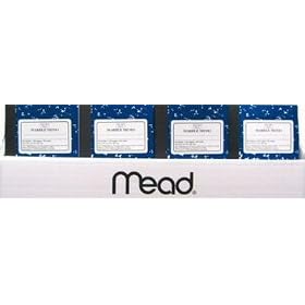 Mead Memo Black Marble Book (48-Pack)