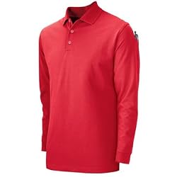 Professional Polo, Long Sleeve Unisex Prof L/S Polo Shirt Red L