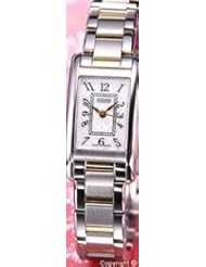 Coach womens two tone gold and stainless steel braclet watch Lexington 14501080 MOP dial