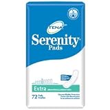 Tena Serenity Pads, Discreet Bladder Protection, Extra Absorbency, 72-Count Package