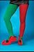 Red and Green Elf Tights Adult