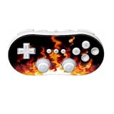Inferno Design Nintendo Wii Classic Controller Protector Skin Decal Sticker