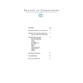 Click here to buy Reviews in Conservation.