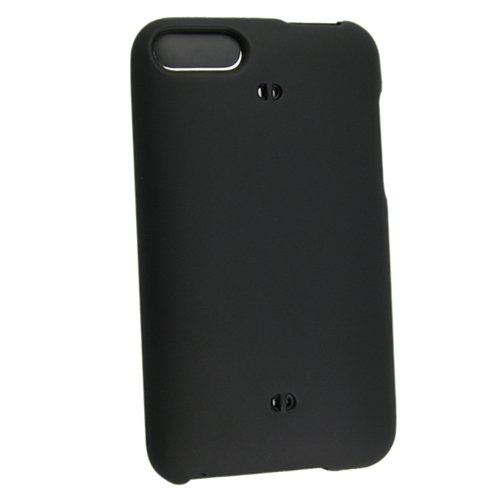 Solid Black Rubberized Snap on Crystal Hard Case for Apple Ipod Touch Itouch 8gb 16gb 32gb 2g 2nd Generation image