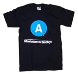 New York City Subway T-Shirt, X-Large, A train
