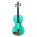 Full Size Violin 4 x 4 With Case - Metallic Green