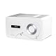 sonoro elements tatou Design Radio AU-4000SE BL Radio-Player (LCD-Anzeige, UKW-Tuner, AUX-Eingang) weiss mit Arabesque in Silberdruck