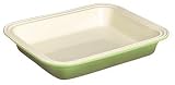 Le Creuset Stoneware 10-1/2-by-13-1/4-Inch Deep-Dish Baker, Kiwi