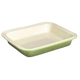 Le Creuset Stoneware 10-1/2-by-13-1/4-Inch Deep Dish Baker, Kiwi