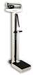 Detecto Mechanical Eye-Level Physician Scale w/ Height Rod, Wheels, + Handpost, in Pounds, Model 448