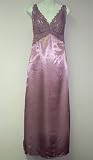 Contessa Di Roma Lilac Satin Long Gown