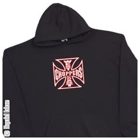 WEST COAST CHOPPERS HOODIE T-Shirt - WCC Surfer Hoodie (Black)