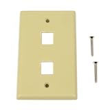 Belkin 2-Position Keystone Plastic Faceplate