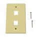 Belkin 2-Position Keystone Plastic Faceplate