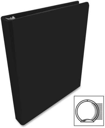 Wholesale CASE of 25 - Acco/Wilson Jones Round Ring View Binders-Round Ring View Binder, 1/2" Capacity, 11"x8-1/2", Black