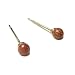 Goldstone Stud Earrings, 4mm