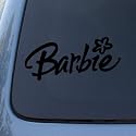 BARBIE - Vinyl Decal Sticker #A1467 | Vinyl Color: Black