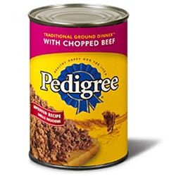 Pedigree Traditional Ground Dinner with Chopped Beef Canned Dog Food