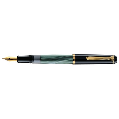 Pelikan M200 Fountain Pen Green Marble Fine