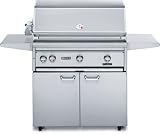 Lynx Gas Grills 36 Inch Propane Gas Grill On Cart With 1 ProSear Burner And Rotisserie L36PSFR-1-LP