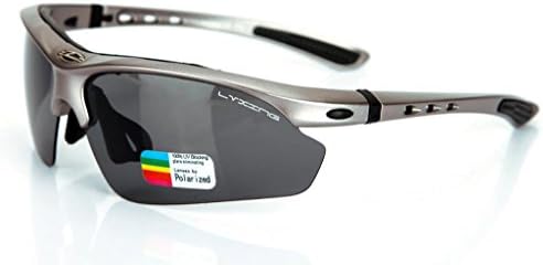 Polarized Sports Sunglasses with 5 Set Interchangeable Lenses for Cycling Hiking Fishing