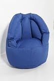 Comfort Research Twill Navy KIRKSTAN CHAIR 26W x 26D x 42 High Frameless Chair