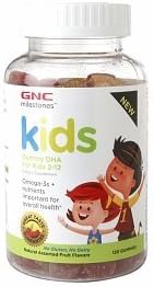 GNC Milestones Kids Gummy DHA for Kids 2-12 120 Gummies by gnc milestones