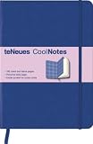 Produkt-Bild: CoolNotes, Royal Blue/Squares Blue: Liniert und blanko. Seite f&uuml;r pers&ouml;nliche Daten. Tasche f&uuml;r lose Notizen