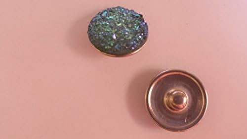 Snap Charming Interchangeable Purple JEWELLED Snap Jewel Charm - Jewelry Snap Bead Charms -Complete Your Snap Fit Jewelry Accessory Wardrobe