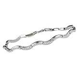 Diamond Fascination 14K White Gold Diamond Accent Wave Bracelet