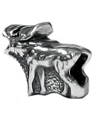 Sterling Silver Moose Zable Bead Charm bz19.9957