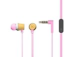 Hoomia BON5S-PNK In-Ear Stereo Earphone with Microphone, Rose Pink