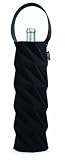 BUILT Neoprene Origami Wine Bottle Tote, Black