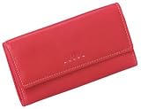 Fossil Womens Leather Clutch - Pop Stitch Clutch (Color: Red)