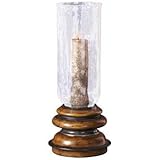 Jannik Hurricane Bronze Metal Candle Holder