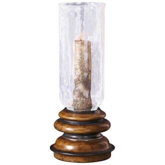 Jannik Hurricane Bronze Metal Candle Holder