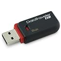 Kingston DataTraveler 112 - 8 GB USB 2.0 Flash Drive DT112/8GB (Black/Red)